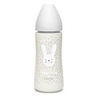 Пляшечка Suavinex Hygge: Затишні історії, 360 мл, сіра (306693) 