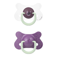 Силіконова фізіологічна пустушка Suavinex Фіолетове кошеня,18+ місяців, 2 шт. (307013) 