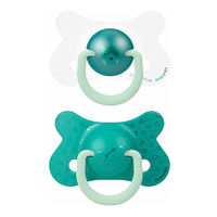 Силіконова фізіологічна пустушка Suavinex Зелений ведмідь, 18+ місяців, 2 шт. (307012) 