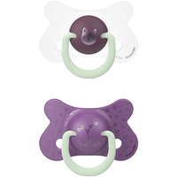 Силіконова фізіологічна пустушка Suavinex Фіолетове кошеня, 4-18 місяців, 2 шт. (307009) 