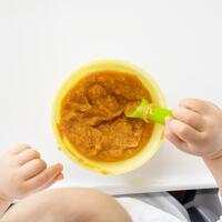 Дитяча силіконова миска з кришкою Olababy Lemon Жовтий (60511)