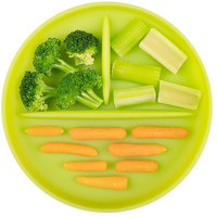 Детская силиконовая тарелка Olababy с секциями Kiwi Зеленый (61011)