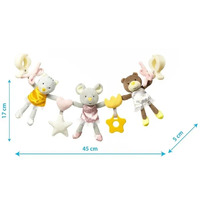 Игрушка интерактивная BabyOno Подвеска Друзья (1441)