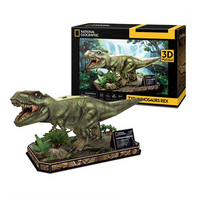 Тривимірна головоломка-конструктор CubicFun National Geographic Dino Тиранозавр Рекс (DS1051h) 