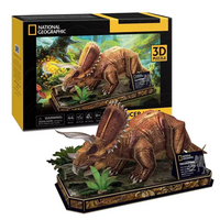 Тривимірна головоломка-конструктор CubicFun National Geographic Dino Трицератопс (DS1052h) 
