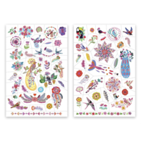 Наліпки на тіло Djeco Яскраві пташки (DJ09615)