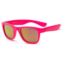 Дитячі сонцезахисні окуляри Koolsun Wave, неоново-рожеві (KS-WANP001) 