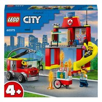 Конструктор LEGO City Пожежне депо та пожежна машина (60375) 
