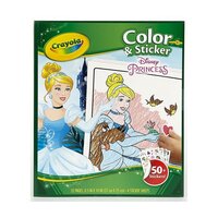Книга-розмальовка з наліпками Crayola Disney Princess (04-0202) 