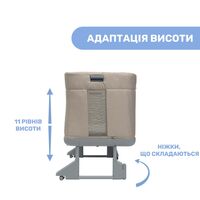 Ліжечко 3 в 1 Chicco Next2Me Forever, коричневе (79650.02)