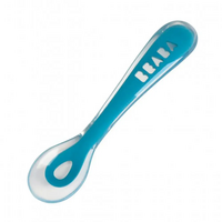 Силіконова ергономічна ложка Beaba, синій (913426) 