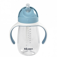 Дитячий поїльник з трубочкою Beaba, 300 мл, блакитний (913479) 