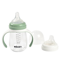 Навчальний поїльник Beaba 2 в 1, 210 мл, зелений (913531) 