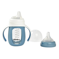 Навчальний поїльник Beaba 2 в 1, 210 мл, синій (913519) 