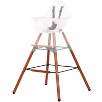 Комплект додаткових подовжуючих ніжок Childhome Evolu з підніжкою, натуральний/чорний (CHEVOFTFR) 