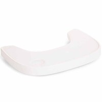 Столик до стільця для годування Childhome Evolu з силіконовим підносом, білий (CHEVOTSAW) 