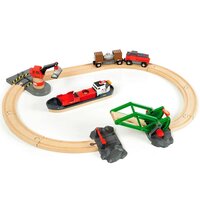 Детская железная дорога BRIO Порт с паромом (33061)