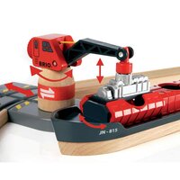 Детская железная дорога BRIO Порт с паромом (33061)