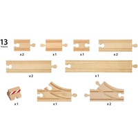 Стартовий набір розширень для залізниці BRIO, 13 ел. (33394)