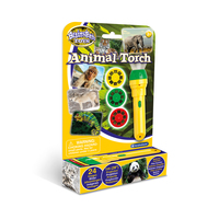 Фонарик-проектор Brainstorm – В мире животных (3 диска, 24 картинки) (E2012)