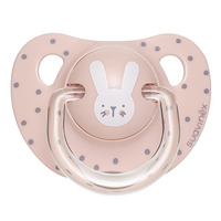 Анатомічна пустушка Suavinex Hygge: Затишні історії Рожевий зайчик, 18+ місяців (306582) 