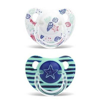 Анатомічна пустушка Suavinex Морські історії Морські мешканці, 6-18 місяців, 2 шт. (303878) 