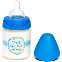 Скляна пляшечка Suavinex Сенс життя, 120 мл, синій (303469) 