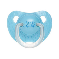 Анатомічна пустушка Suavinex Сенс життя, блакитна, 6-18 місяців (303324) 