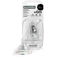 Силіконова фізіологічна соска Suavinex, швидкий потік, 2 шт. (307044) 