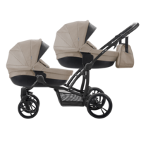 Універсальна коляска 2 в 1 для двійні Bebetto B 42 New 01, бежевий (505.28.17.001)