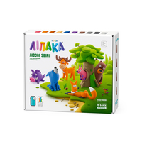 Меганабір пластиліну, що самостійно твердіє, Ліпака – Лісові звірі (15022-UA01) 