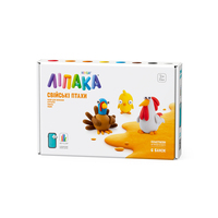 Набор самозатвердевающего пластилина Липака – Домашние птицы: Цыпленок, индейка, петух (60040-UA01)