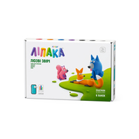 Набір пластиліну, що самостійно твердіє, Ліпака – Лісові звірі: Вовк, лисичка, білочка (60043-UA01)