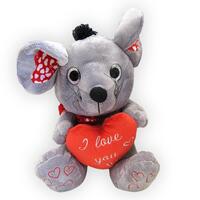 Мягкая игрушка Morgenroth Мышка с сердцем, 35 см (ABT78705/32) 