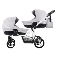 Універсальна коляска для двійні Bebetto 42 New 03, світло-сірий (505.28.17.003)