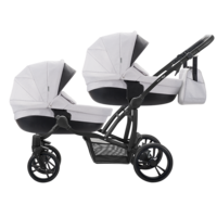 Універсальна коляска для двійні Bebetto 42 New 03, світло-сірий (505.28.17.003)