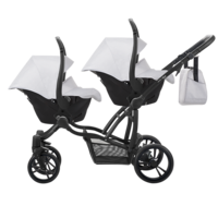 Універсальна коляска для двійні Bebetto 42 New 03, світло-сірий (505.28.17.003)