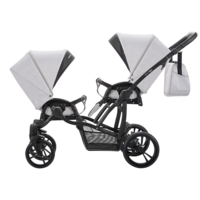 Універсальна коляска для двійні Bebetto 42 New 03, світло-сірий (505.28.17.003)