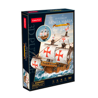 Тривимірний пазл CubicFun Корабель Санта-Марія (T4038h) 