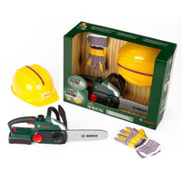 Дитячий набір майстра: Ланцюгова пила, шолом, рукавички Bosch (8456) 
