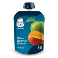 Фруктове пюре Gerber Яблуко і манго, 90г  