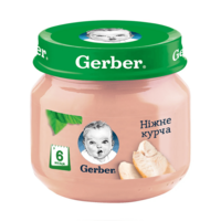 М'ясне пюре Gerber Ніжне курча, 80г 