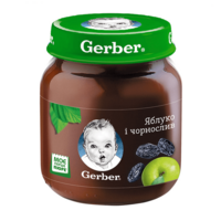 Фруктове пюре Gerber Яблуко, чорнослив, 130г  