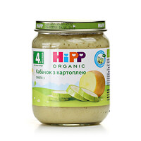 Овочеве пюре Hipp Кабачок з картоплею, 125 г (9062300131182) 