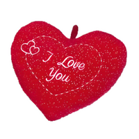 Мягкая игрушка Morgenroth Красное сердце в серебряную точку, 28 см (ABL08399WR/28) 