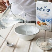 Гречневая каша Kabrita на козьем молоке с яблоком и абрикосом