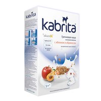 Гречневая каша Kabrita на козьем молоке с яблоком и абрикосом 