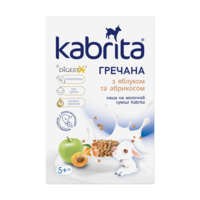 Гречневая каша Kabrita на козьем молоке с яблоком и абрикосом (8716677006352) 