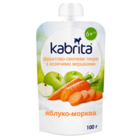 Kabrita Яблоко-морковь с козьими сливками (8716677007168) 