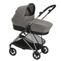 Комплект Cybex Melio: прогулянкова коляска River Blue з люлькою Soho Grey (691090/691188)
